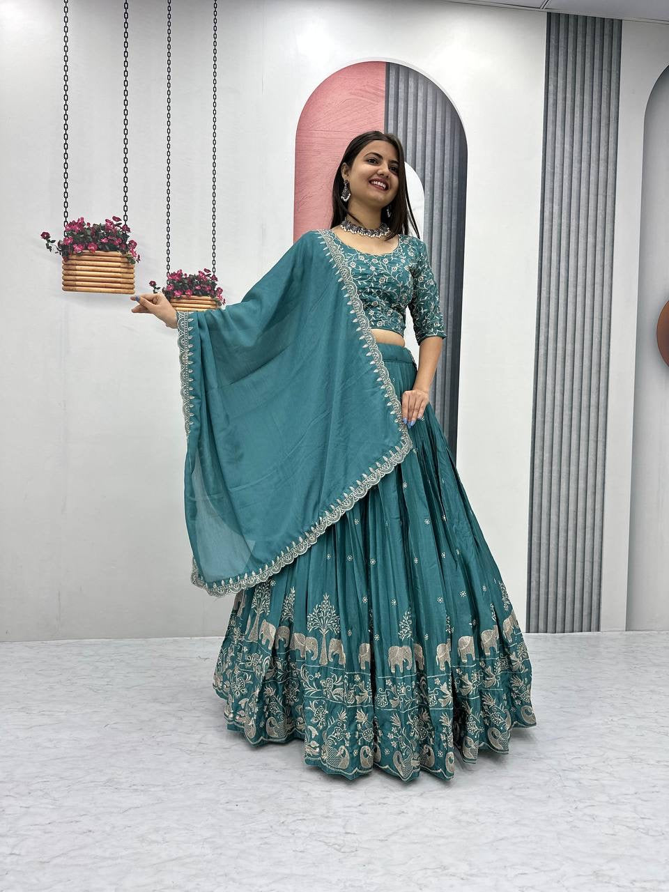 Ileana Georgette Lehenga Choli