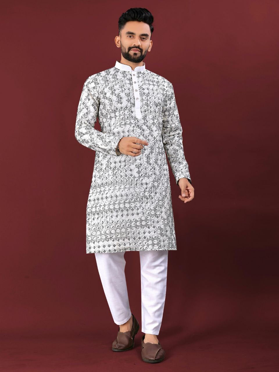 Chikankari Embroidered Kurta Set