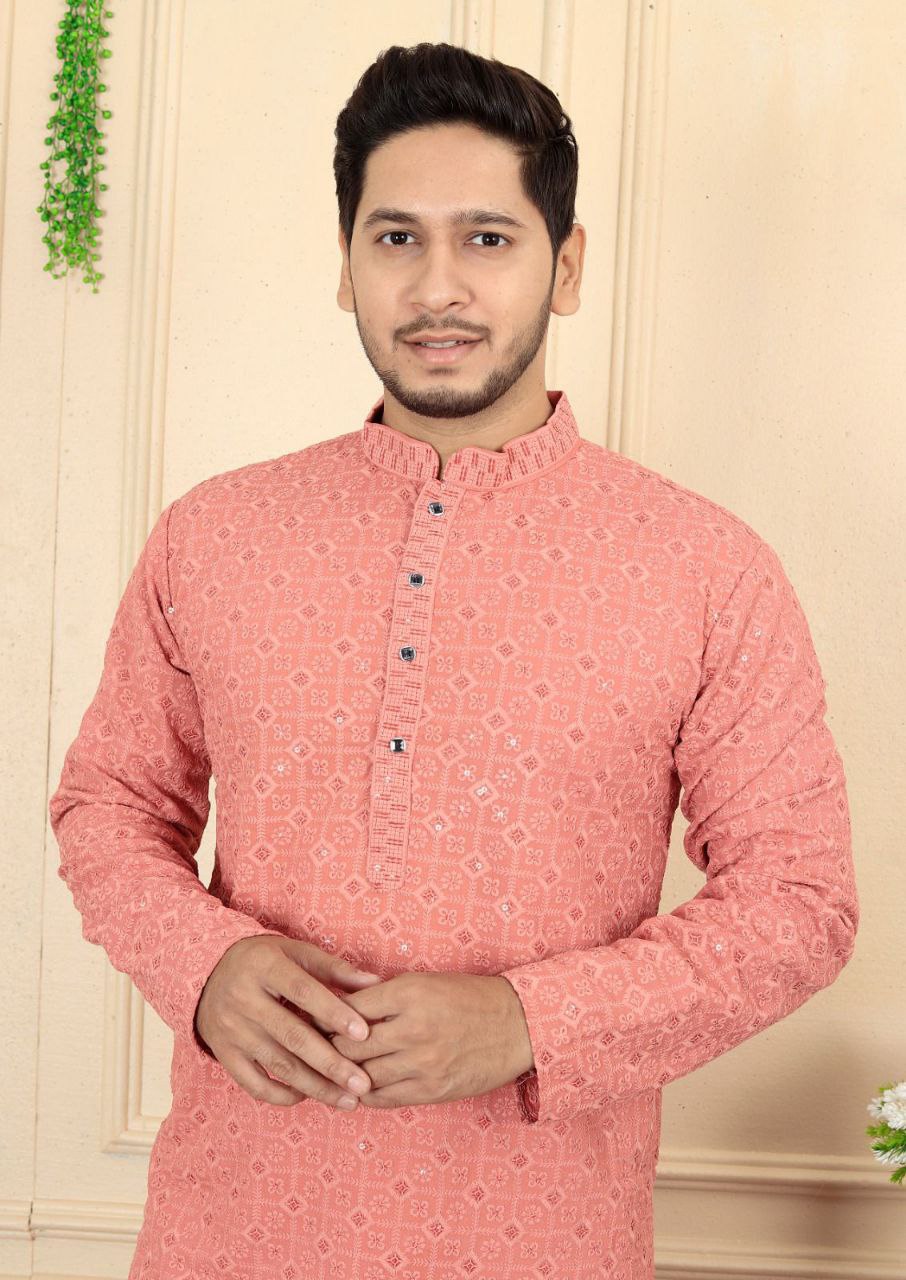 Arit Men Embroidered Kurta with Pajamas