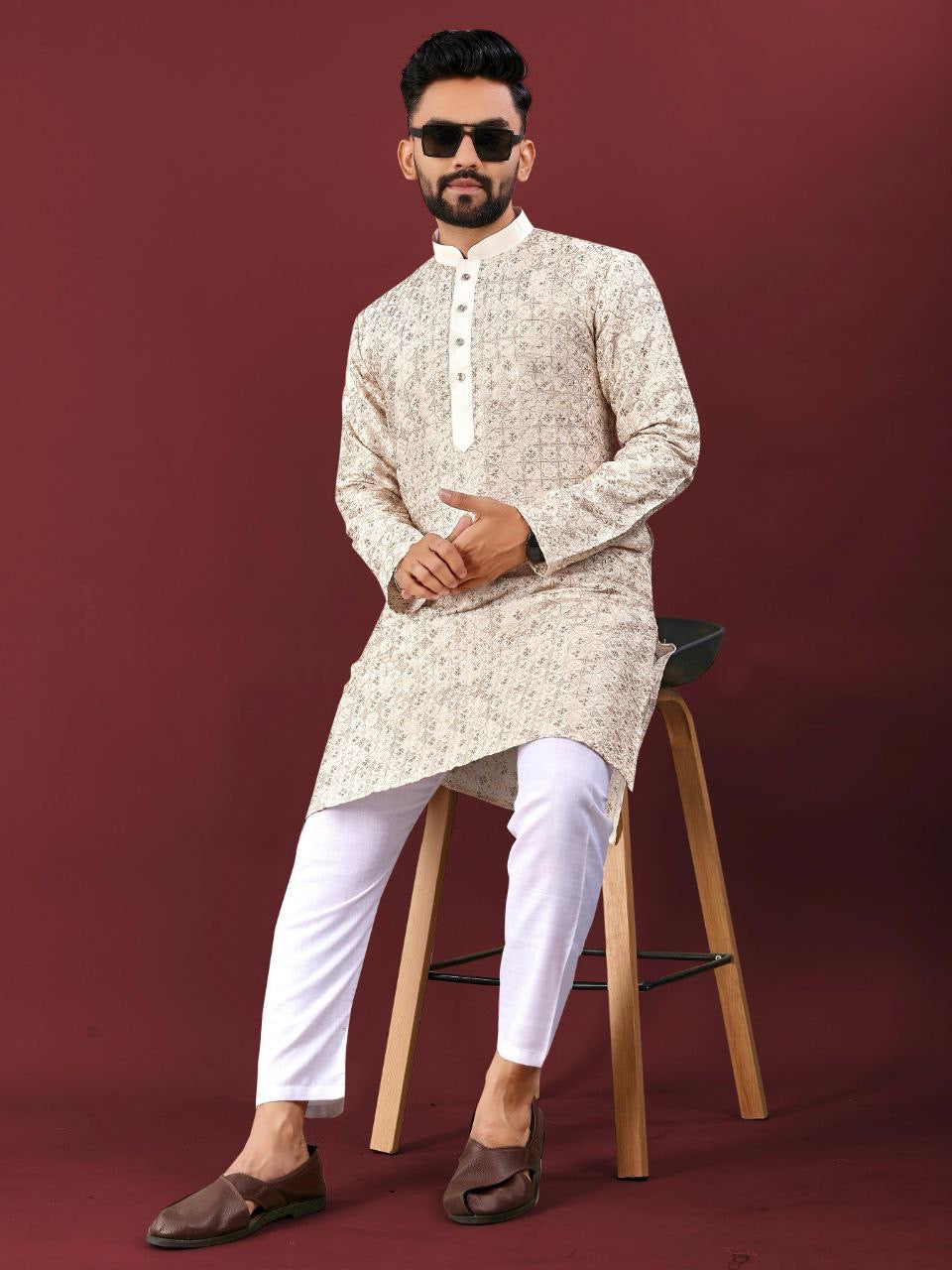 Chikankari Embroidered Kurta Set