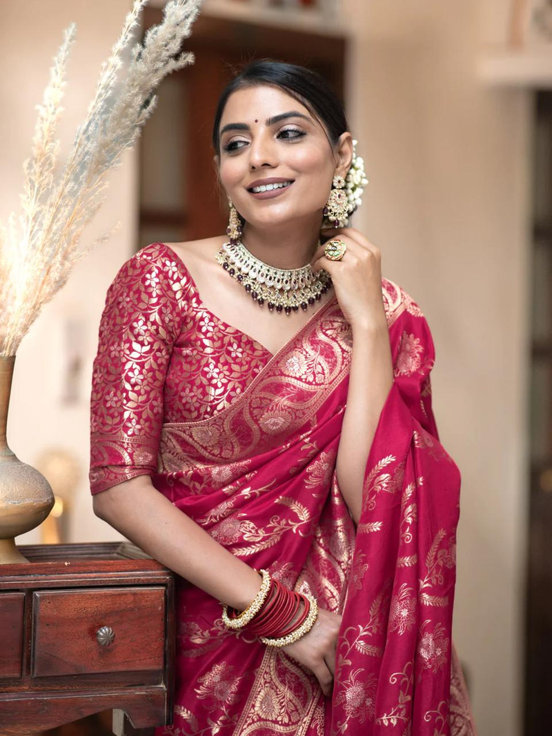 Soft Silk Weaved Designer Saree