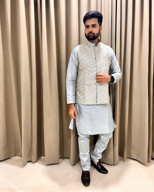 Nehru Jacket Kurta and Pants Set