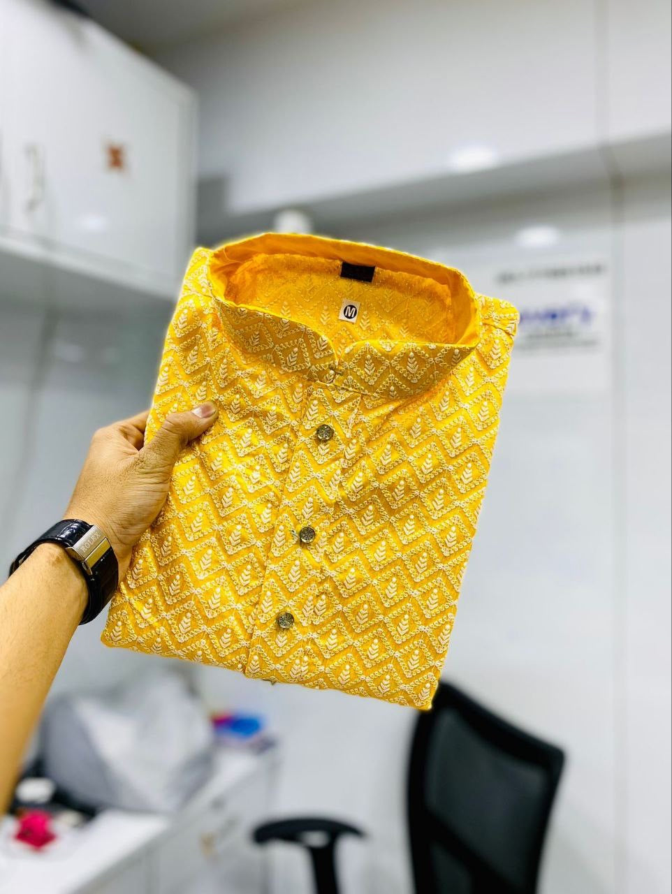 Reyansh Pastel Color Chikankari Men Kurta
