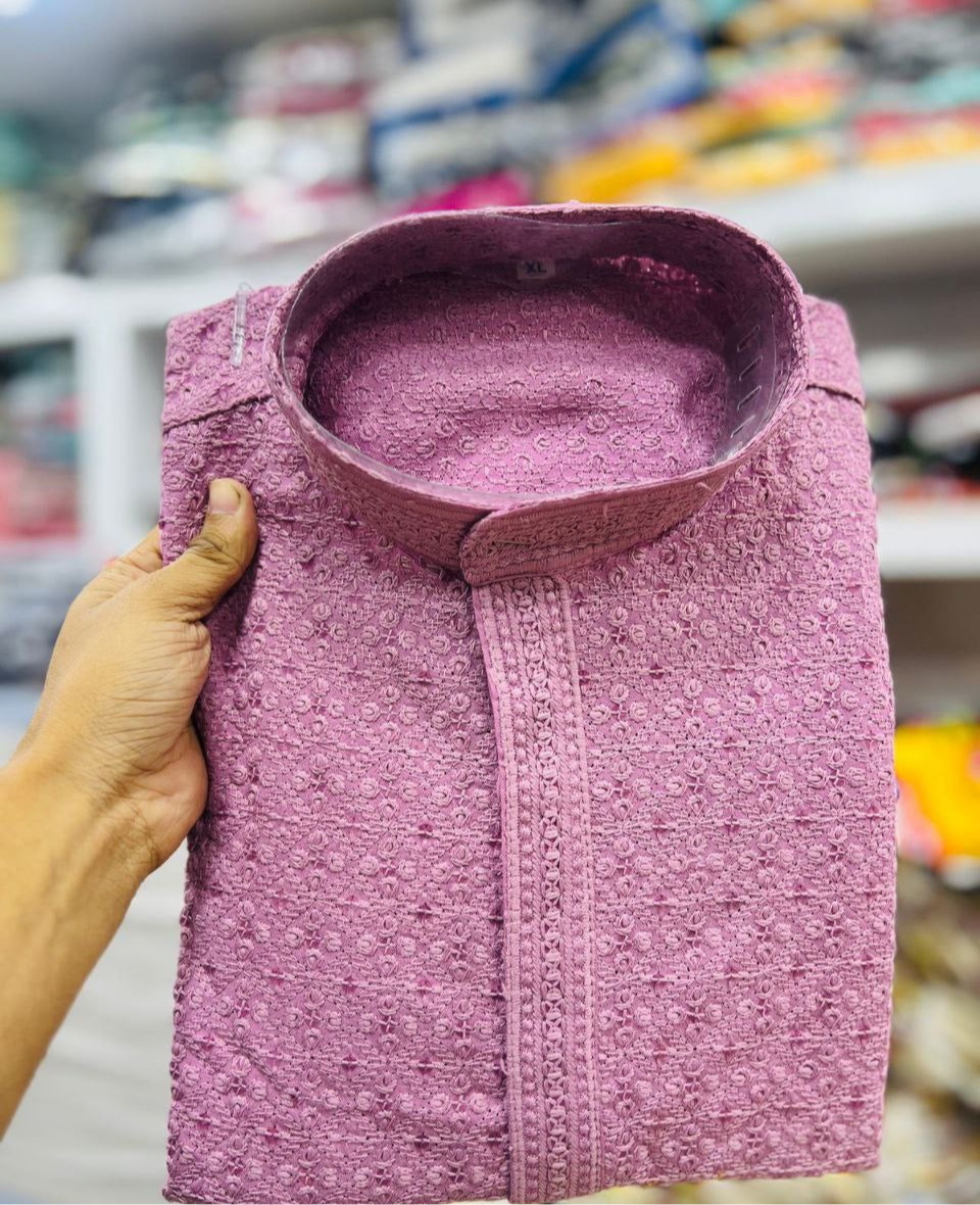 Chikankari Kurta with Pants