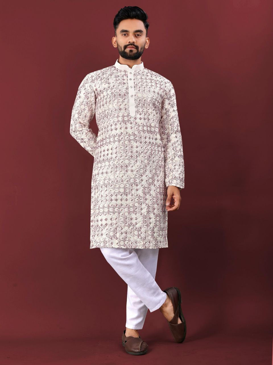 Chikankari Embroidered Kurta Set