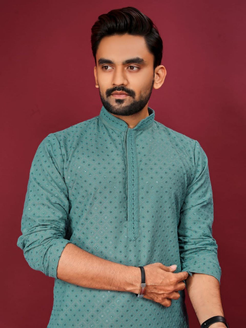 Cotton Rayon Kurta with Pants