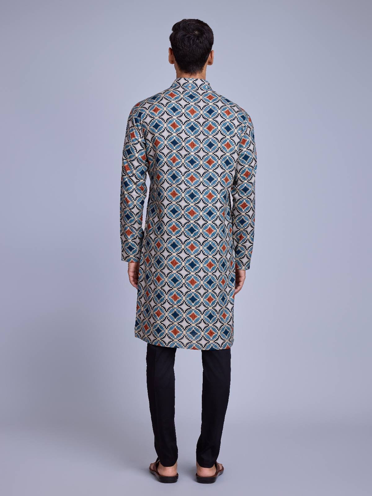Geometric Printed Printed Kurta Set