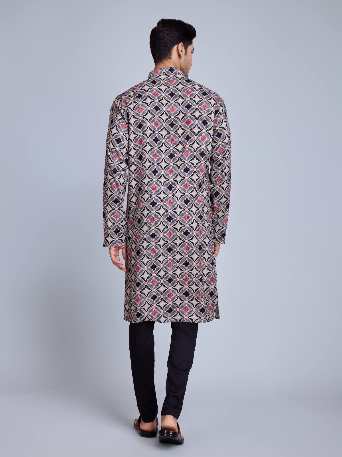 Geometric Printed Printed Kurta Set