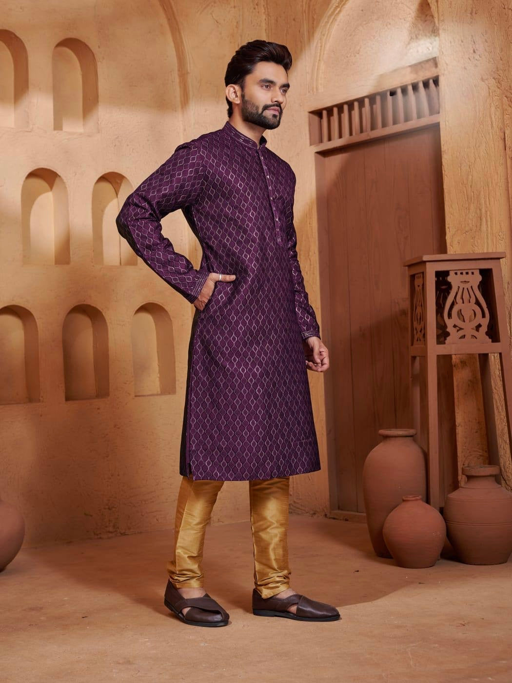 Men’s Premium Jacquard Kurta Set