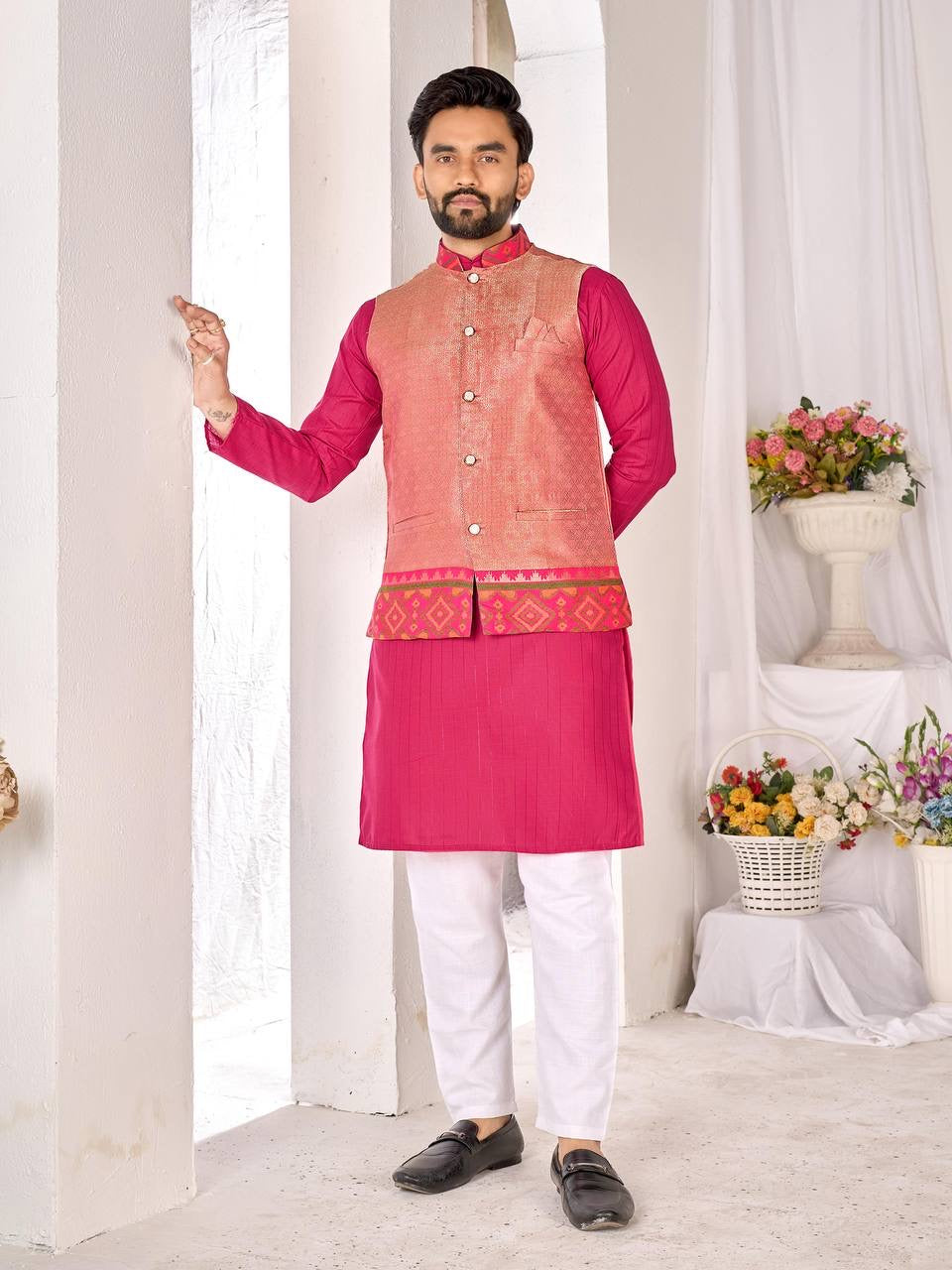 Pranav Ethnic Nehru Jacket Kurta Set