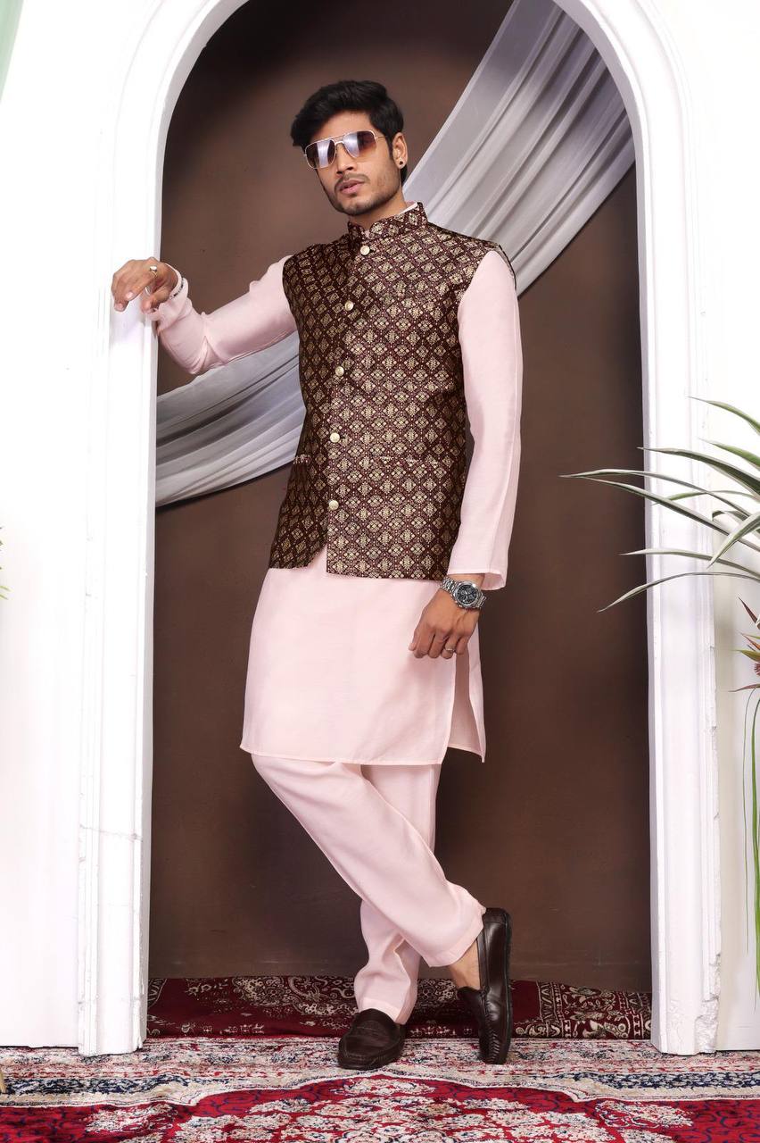 Festive & Wedding - Nehru Jacket with Kurta Set