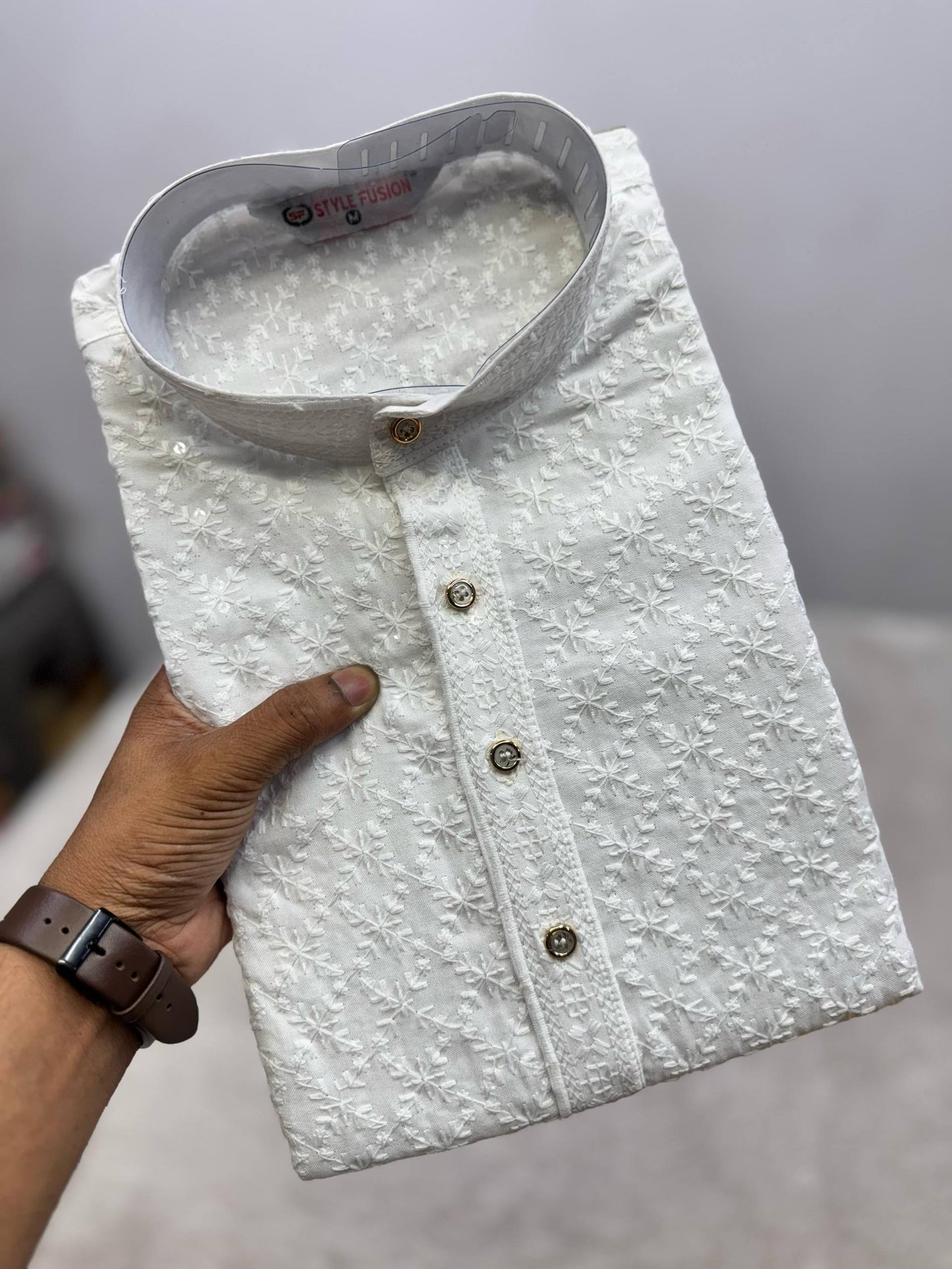 Festive Season Chikankari Sequin Embroidered Kurta Set