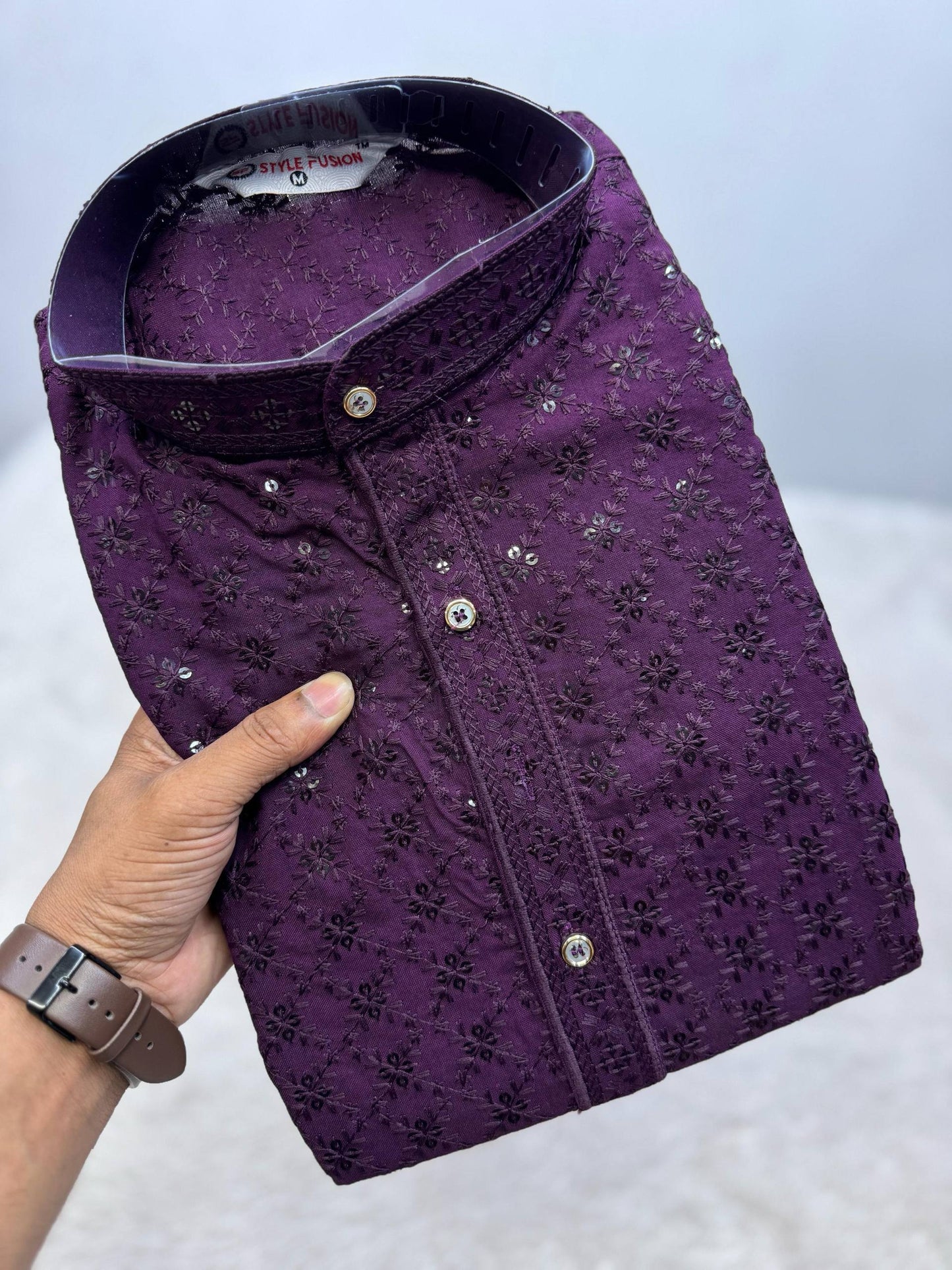 Festive Season Chikankari Sequin Embroidered Kurta Set