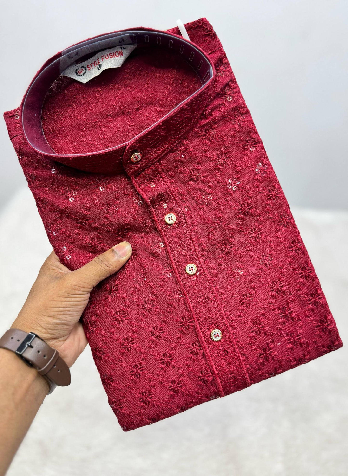 Festive Season Chikankari Sequin Embroidered Kurta Set