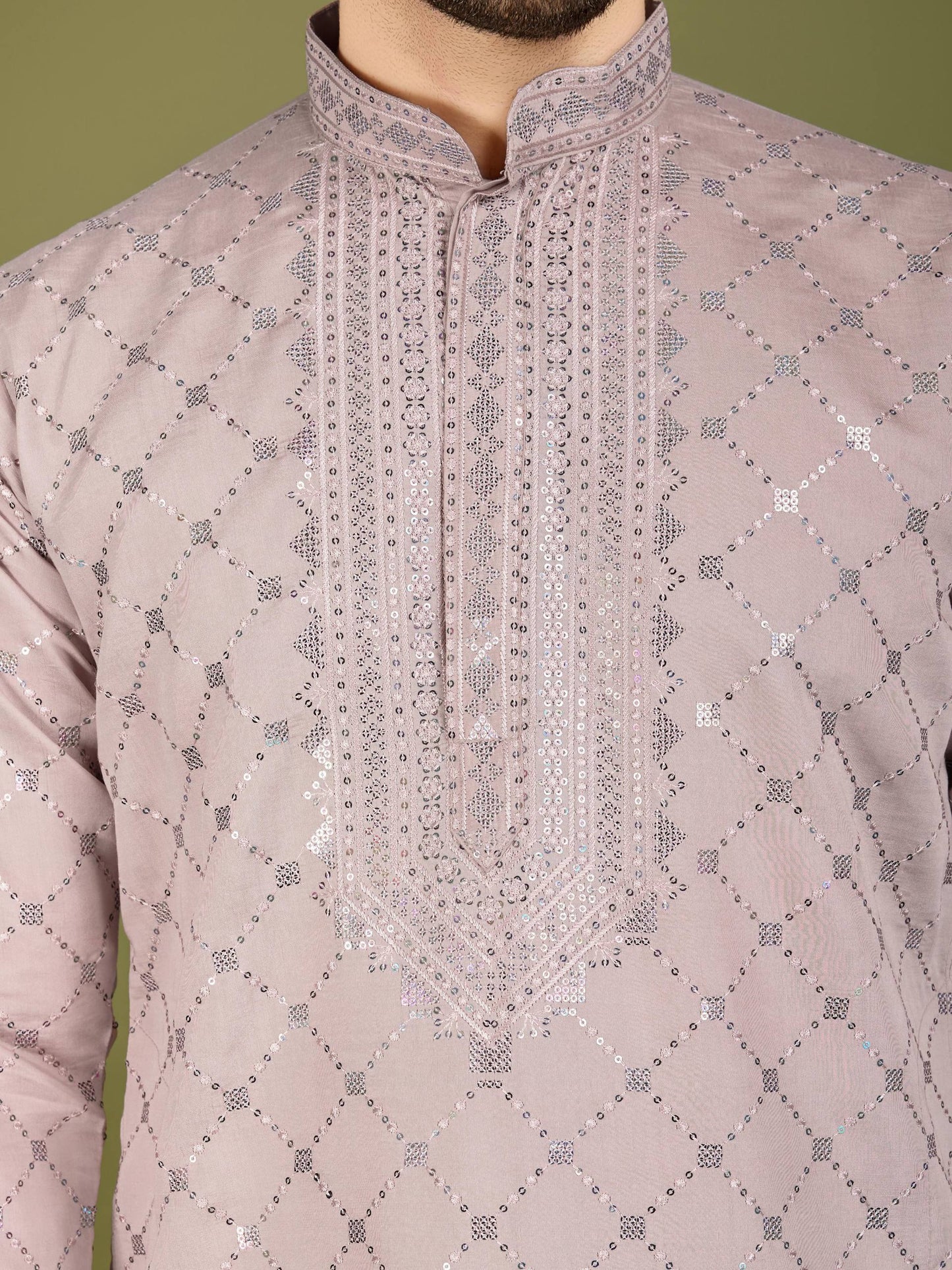 Elegant festive Embroidered Kurta Set