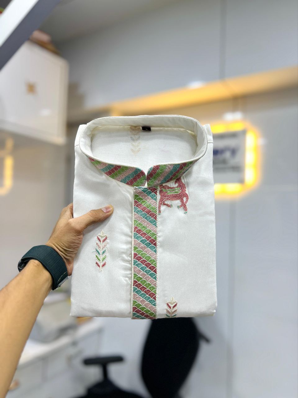 Men’s Embroidered Kurta Set
