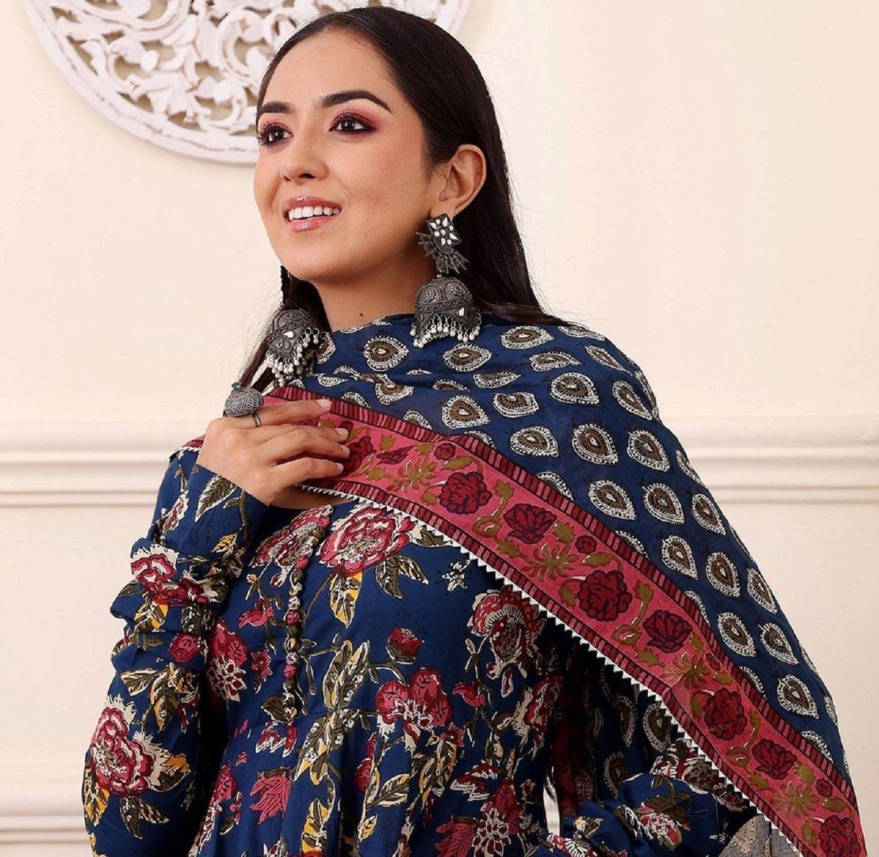 Rayon Kurti & Pant with Dupatta