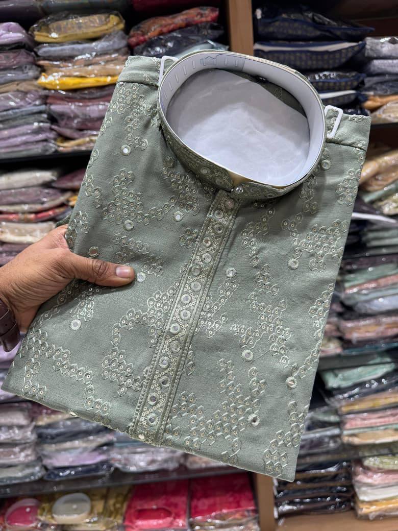 Men's Khadi Cotton Kurta Set