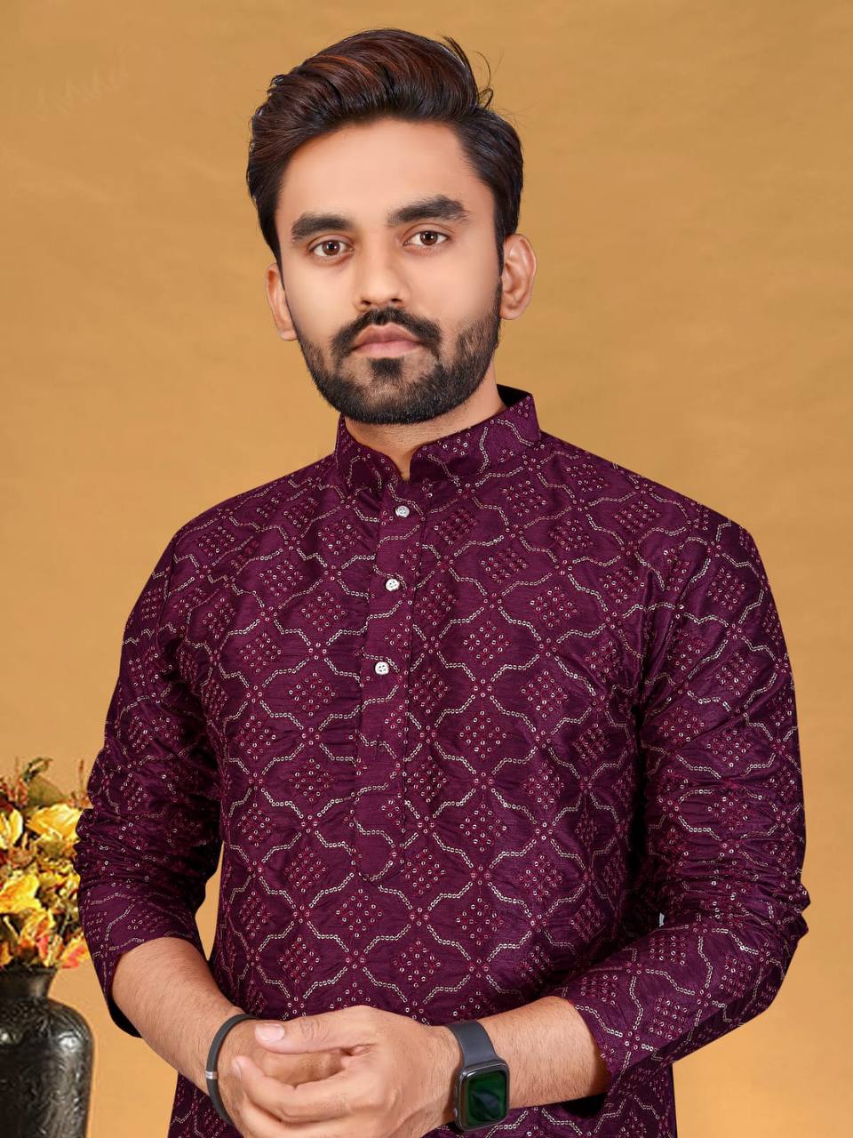 Akshay Embroidered Kurta with Pants Set