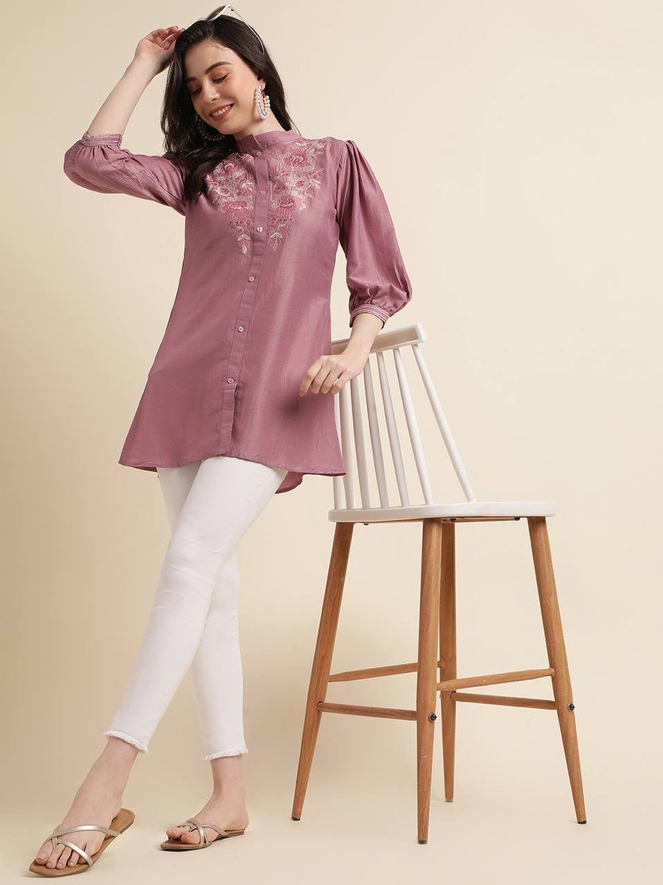 Pink Kurti-House of Kurtas