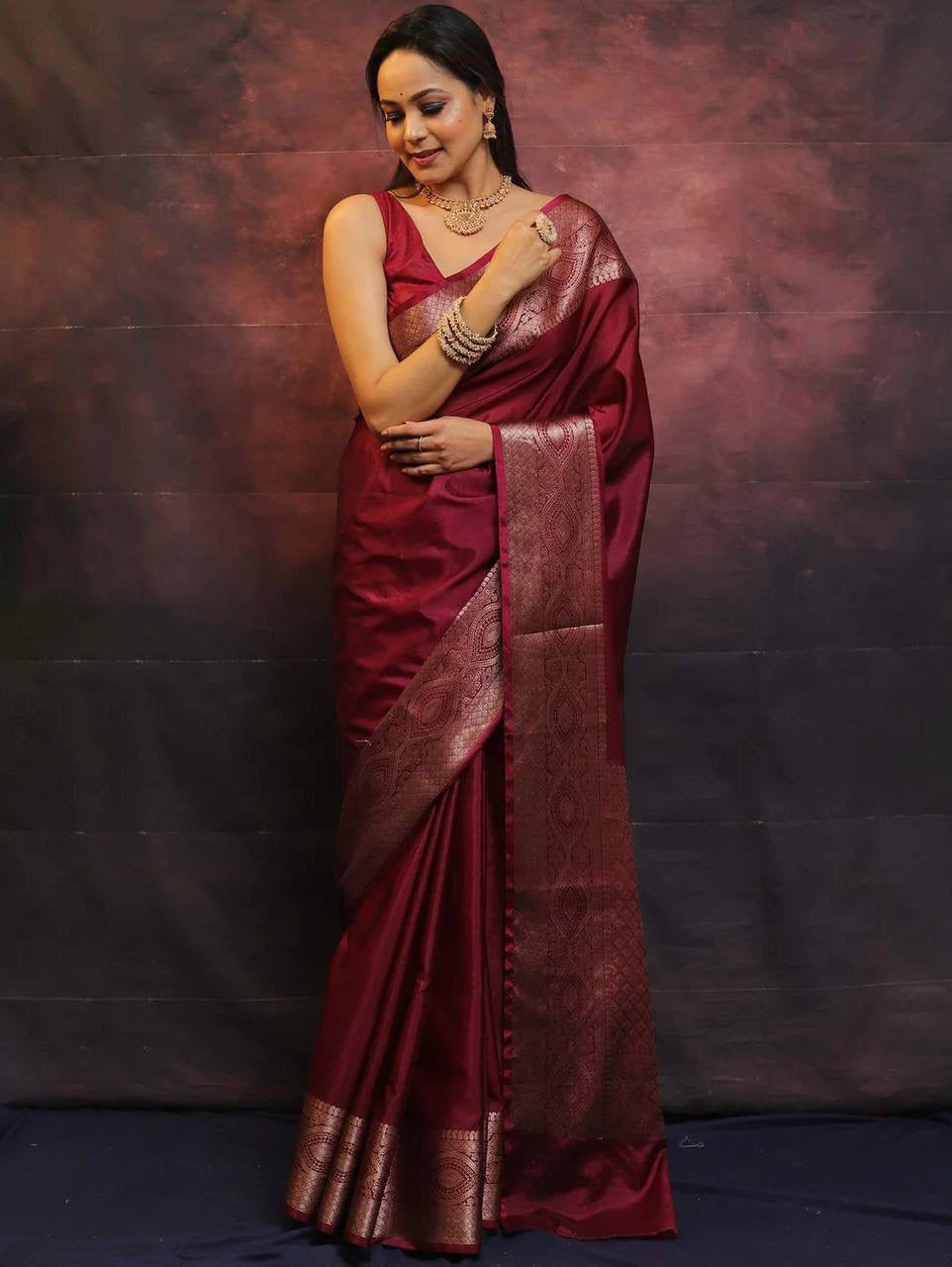 Wedding Wear Soft Silk Saree