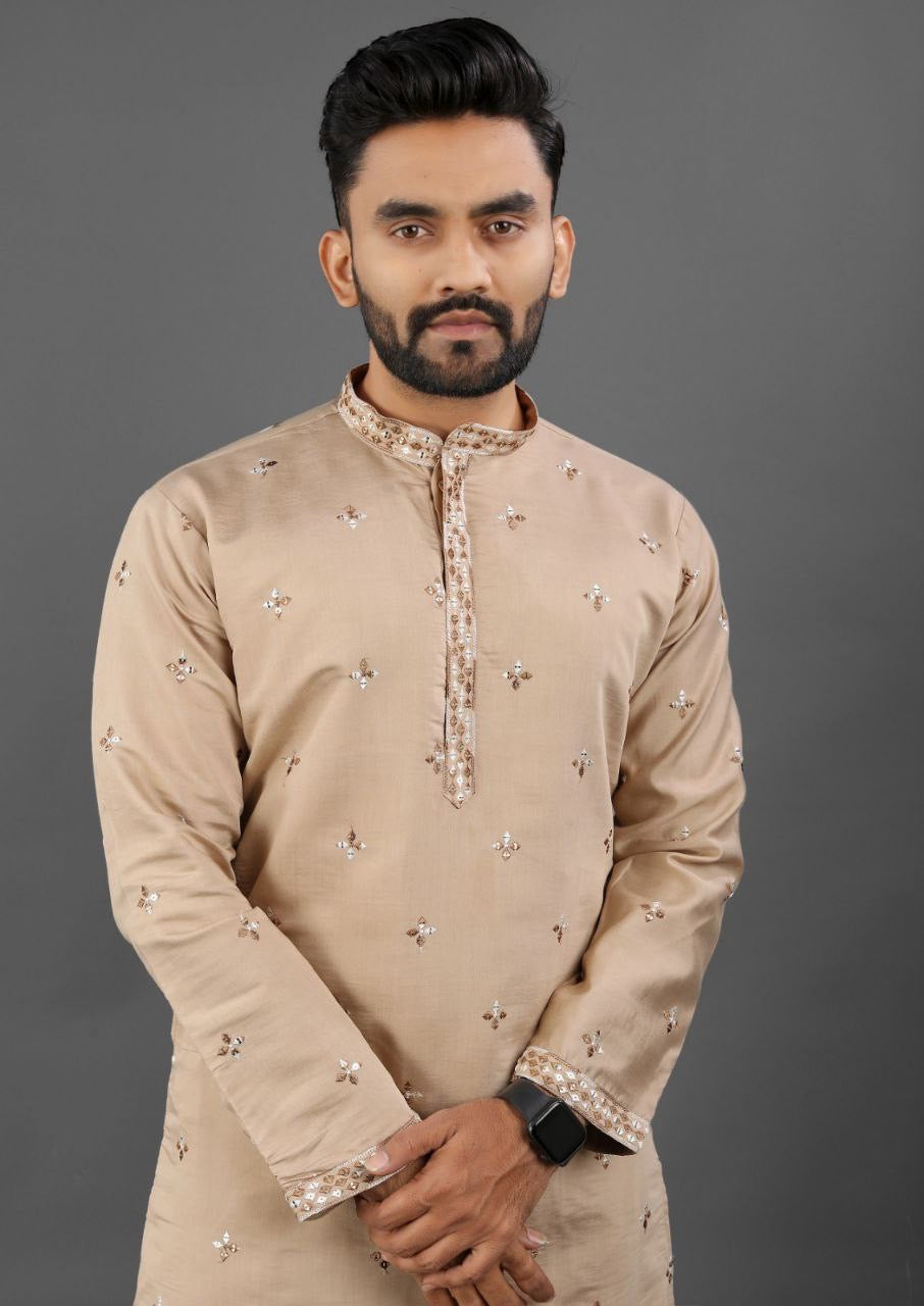 Hridaan Embroidered Kurta Set for Wedding Season