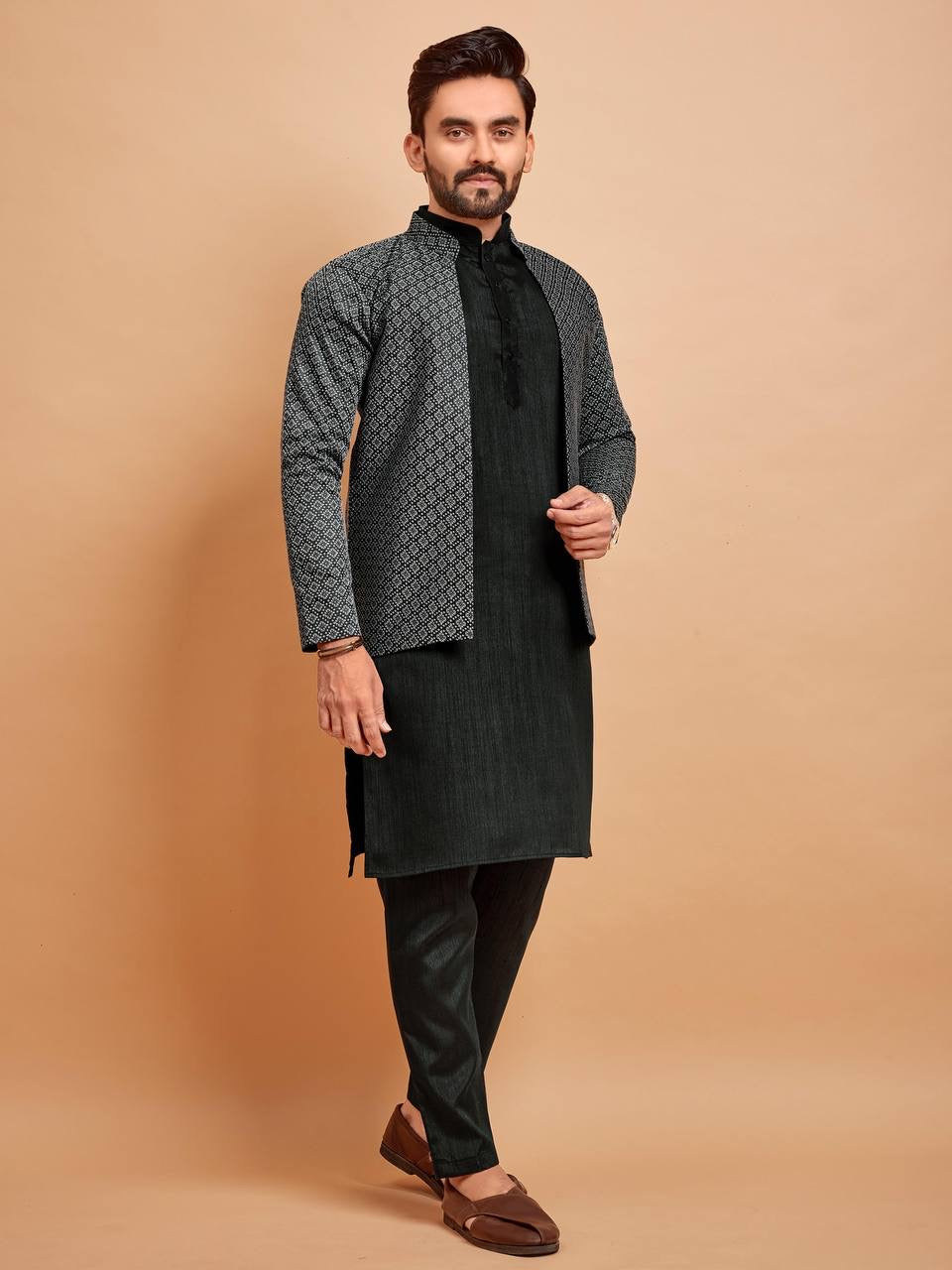 Ashwin Wedding Kurta Set with Jacket