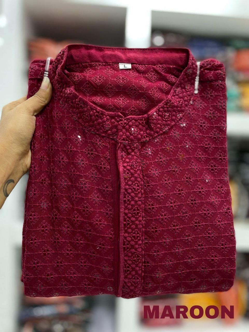 Siddarth Chikankari Kurta with Pyjamas