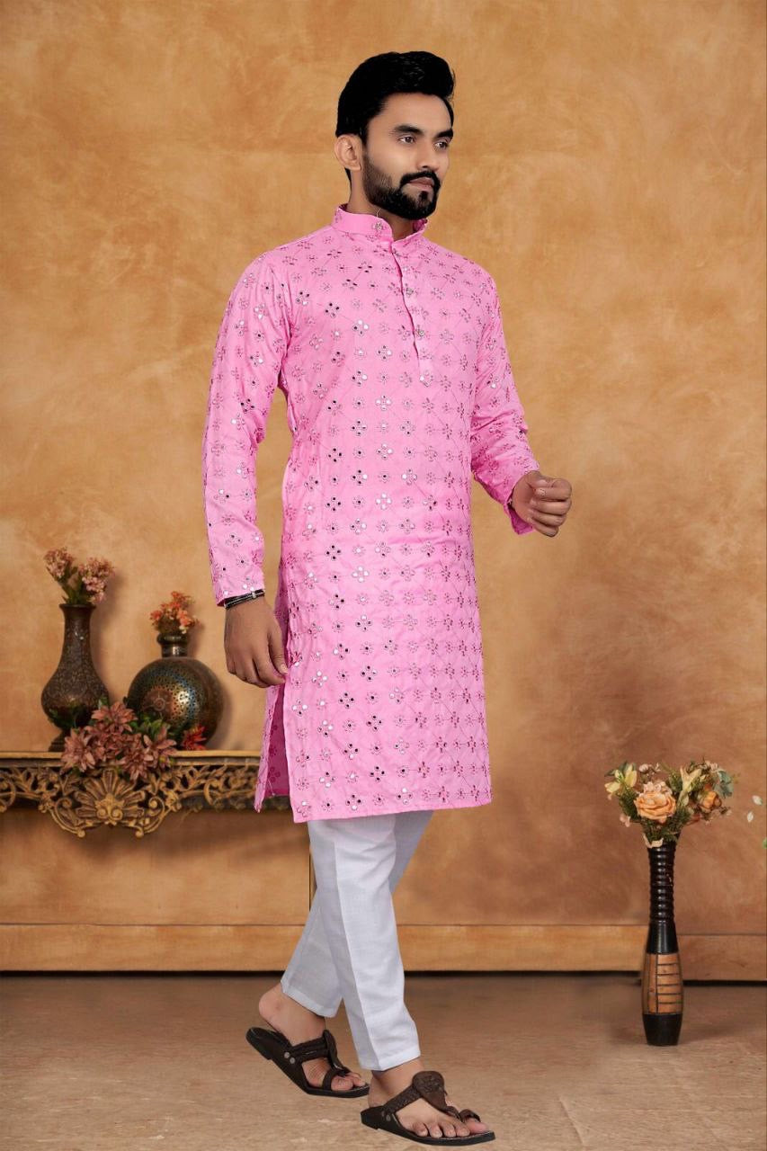 Mirror Work Kurtas for Wedding Season