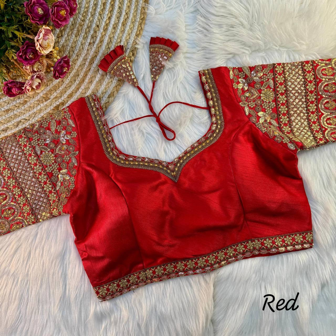 Sanam Bridal Embroidery Work Blouse