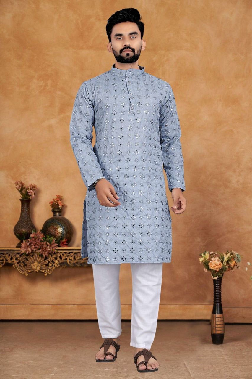 Mirror Work Kurtas for Wedding Season