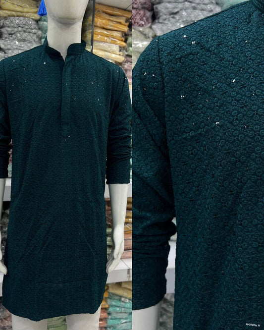 Chikankari Kurta with Pants