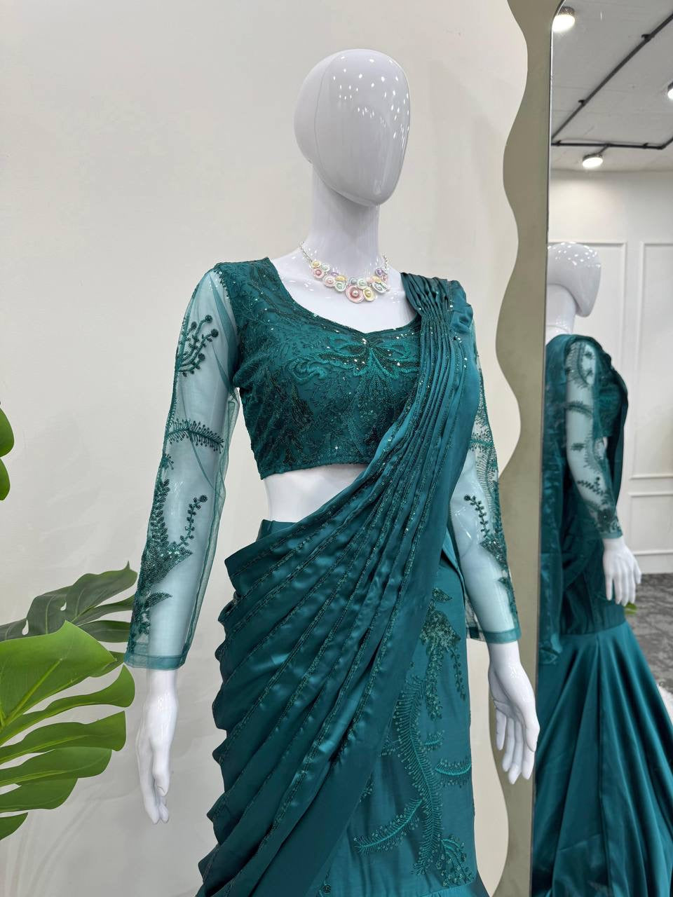 Aaranya Ready to Wear Lehenga Saree