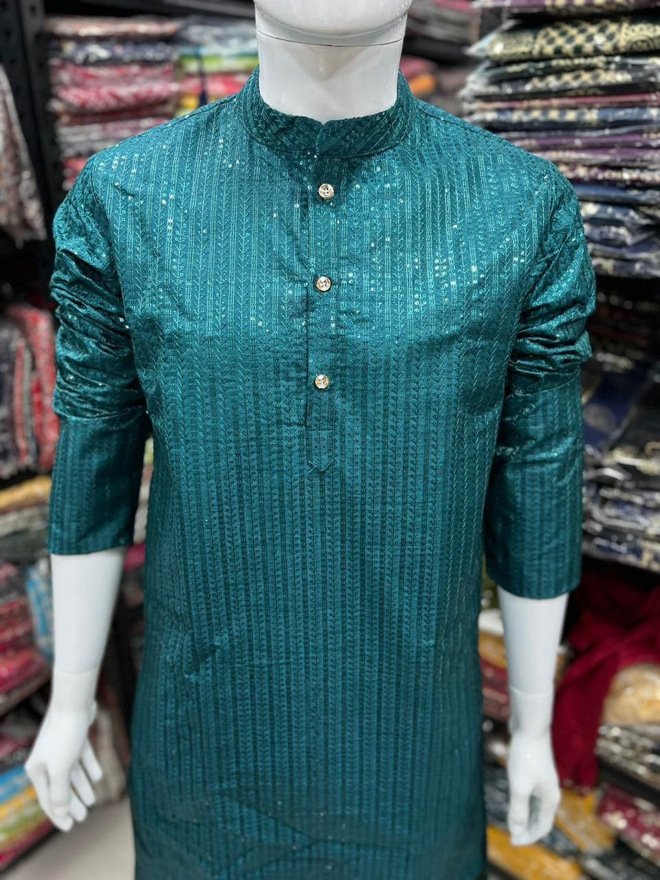 Shiny Kurta with Pajamas