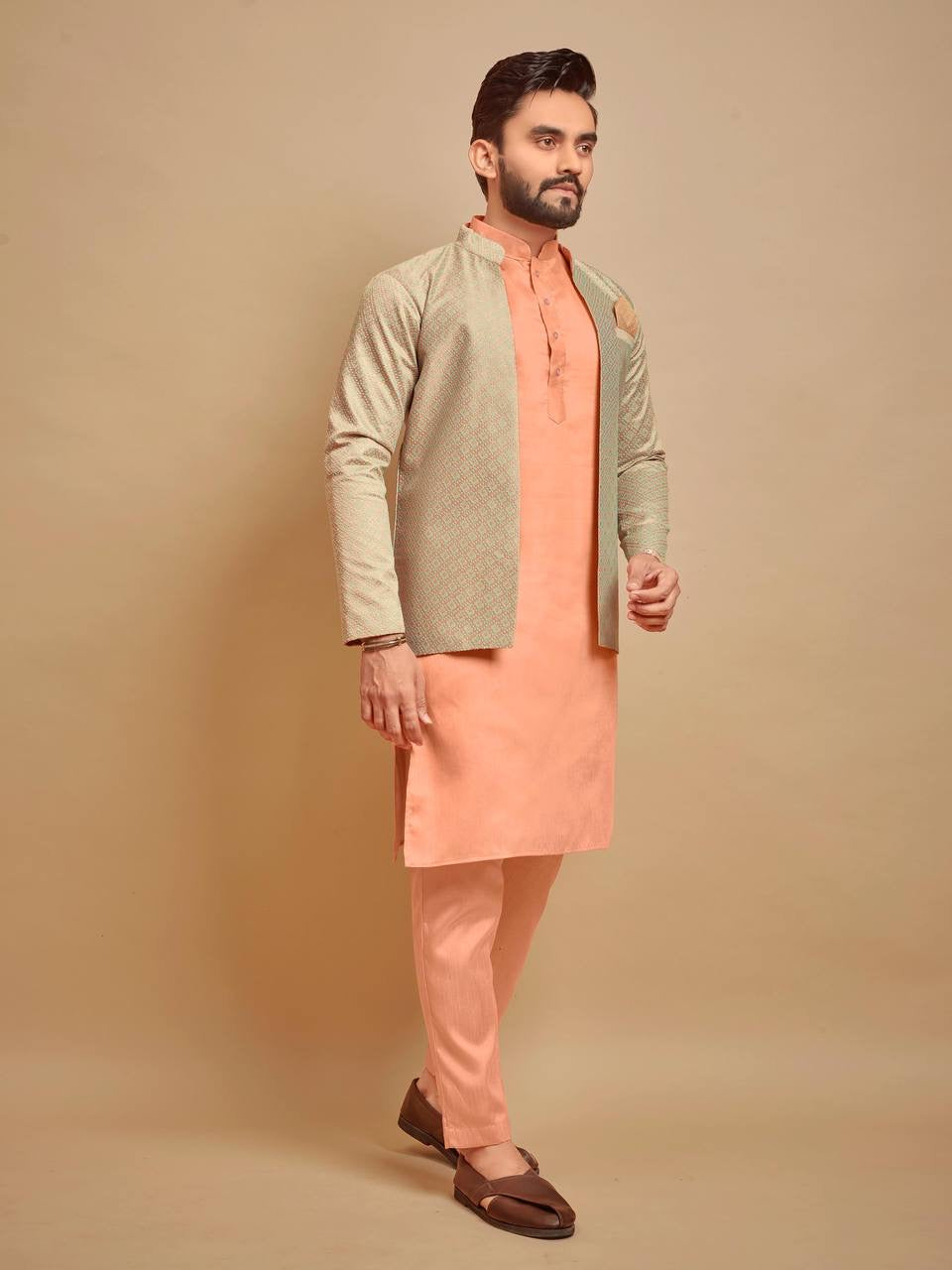 Ashwin Wedding Kurta Set with Jacket