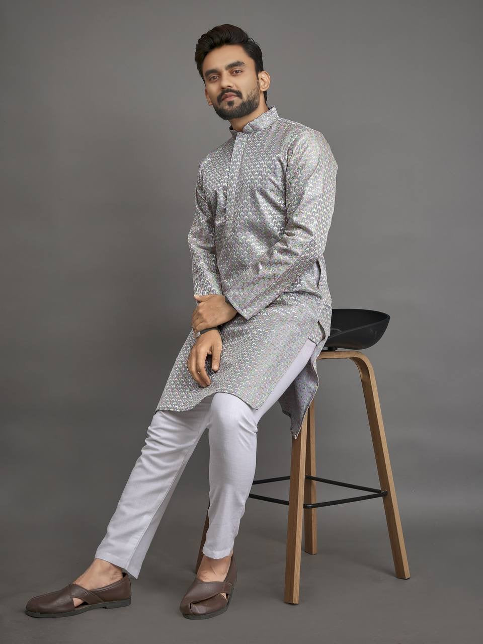 Krish Cotton Silk Kurta with Pants