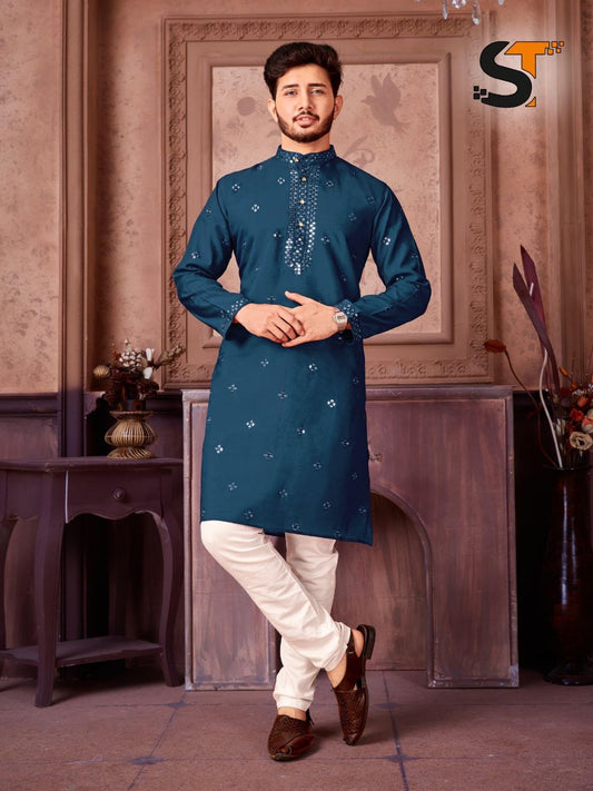 Mirror work Kurta with Pants set