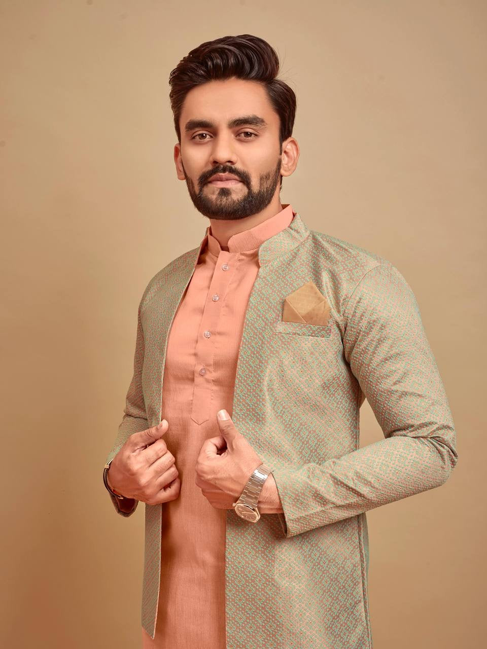 Ashwin Wedding Kurta Set with Jacket