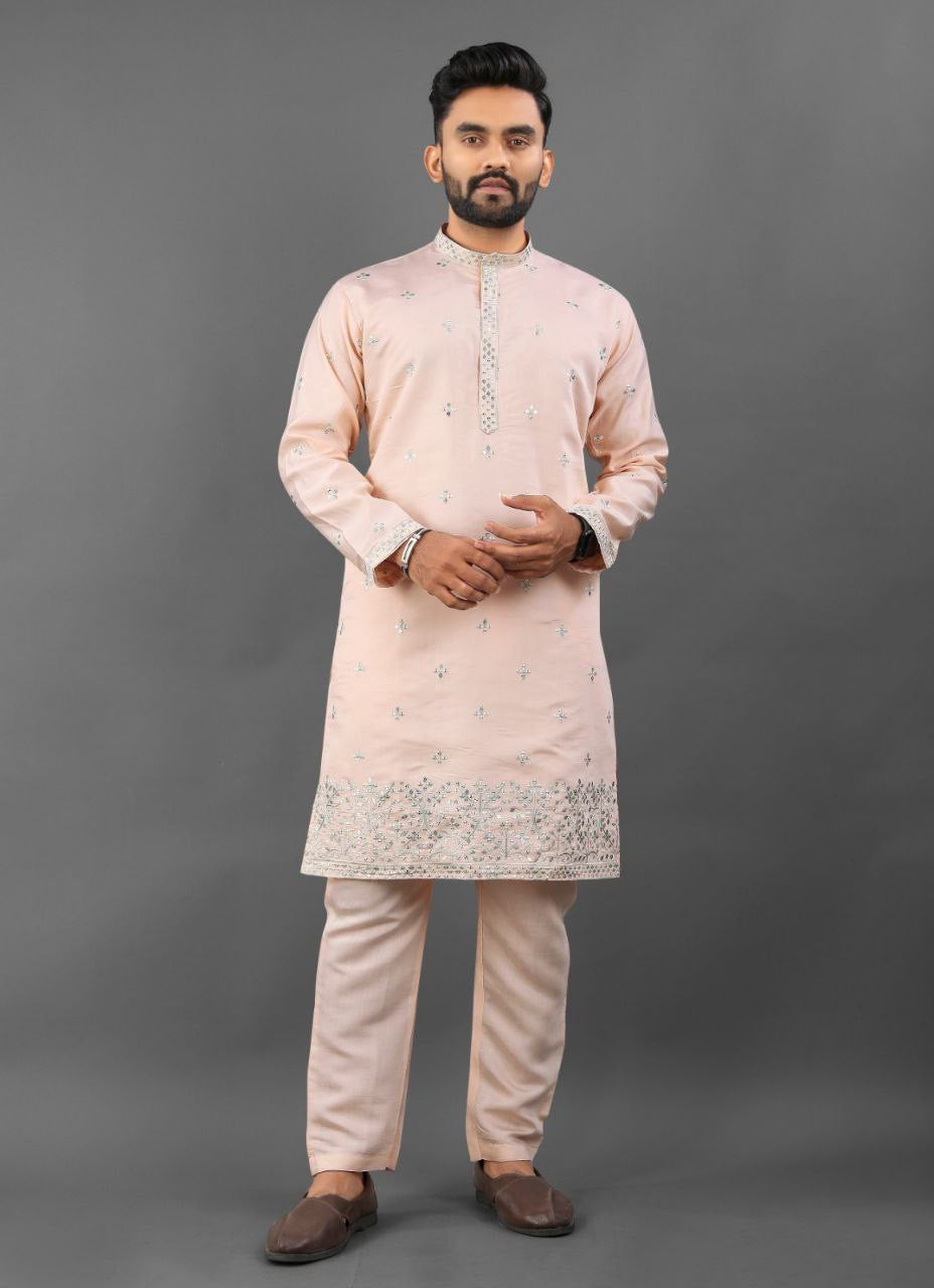 Pink Hridaan Kurta Set for Wedding Season