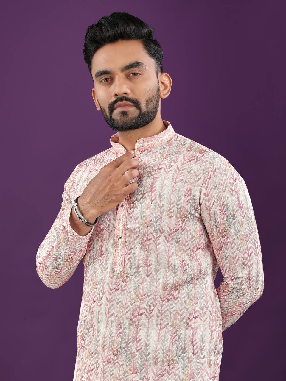 Digital Print Kurta with Pajamas