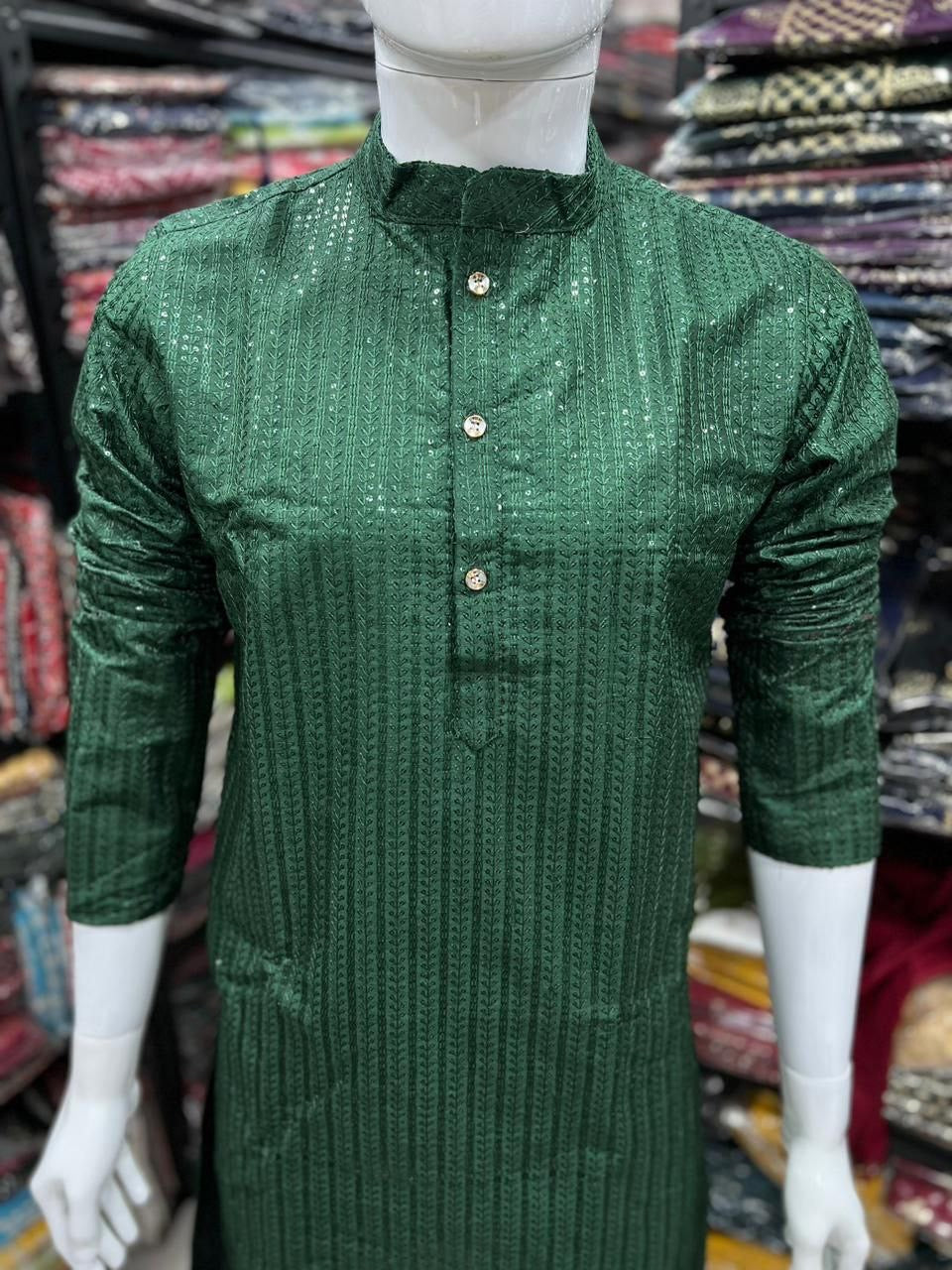 Shiny Kurta with Pajamas