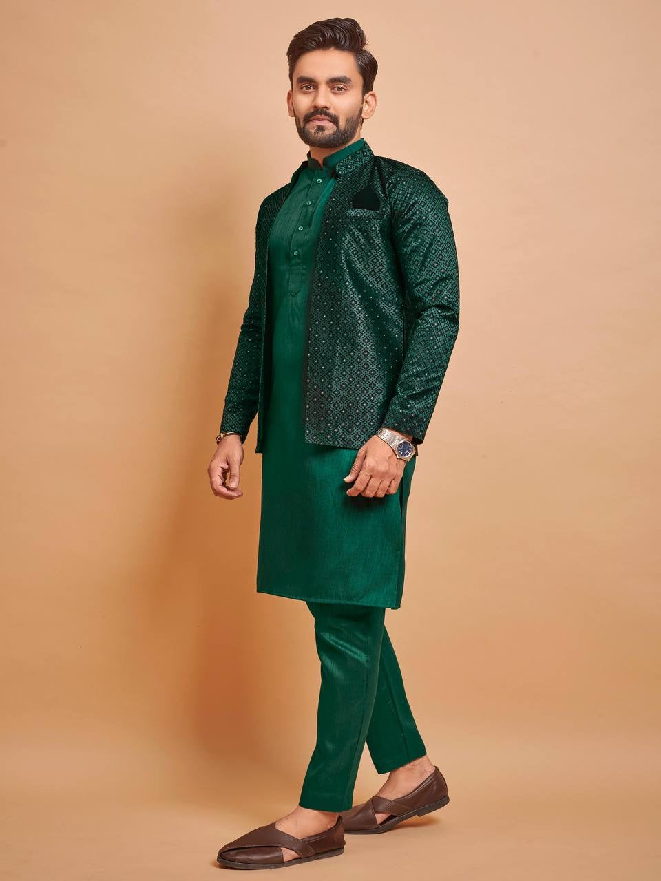 Ashwin Wedding Kurta Set with Jacket