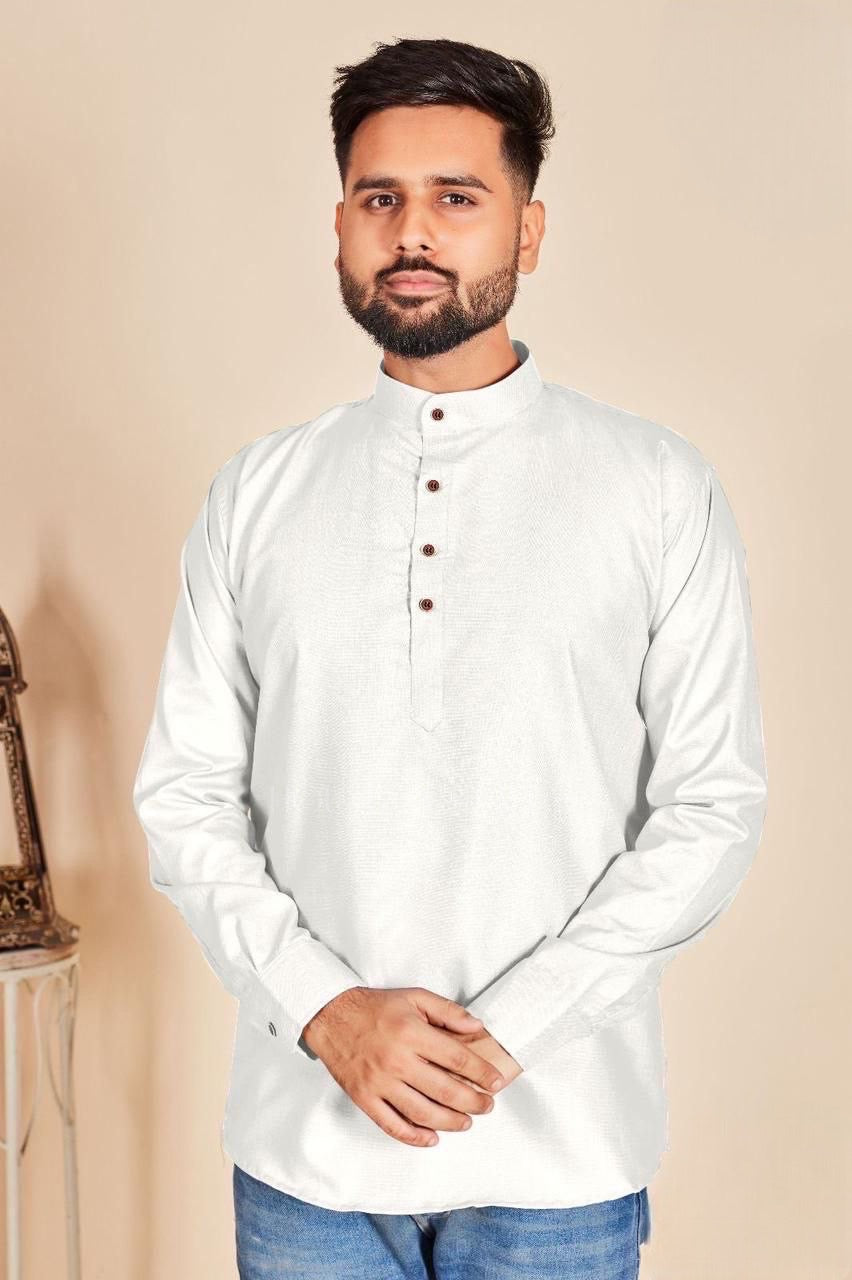 Men short cotton kurta