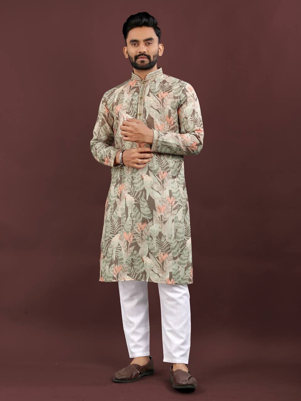 Men Kurtas with Digital Print