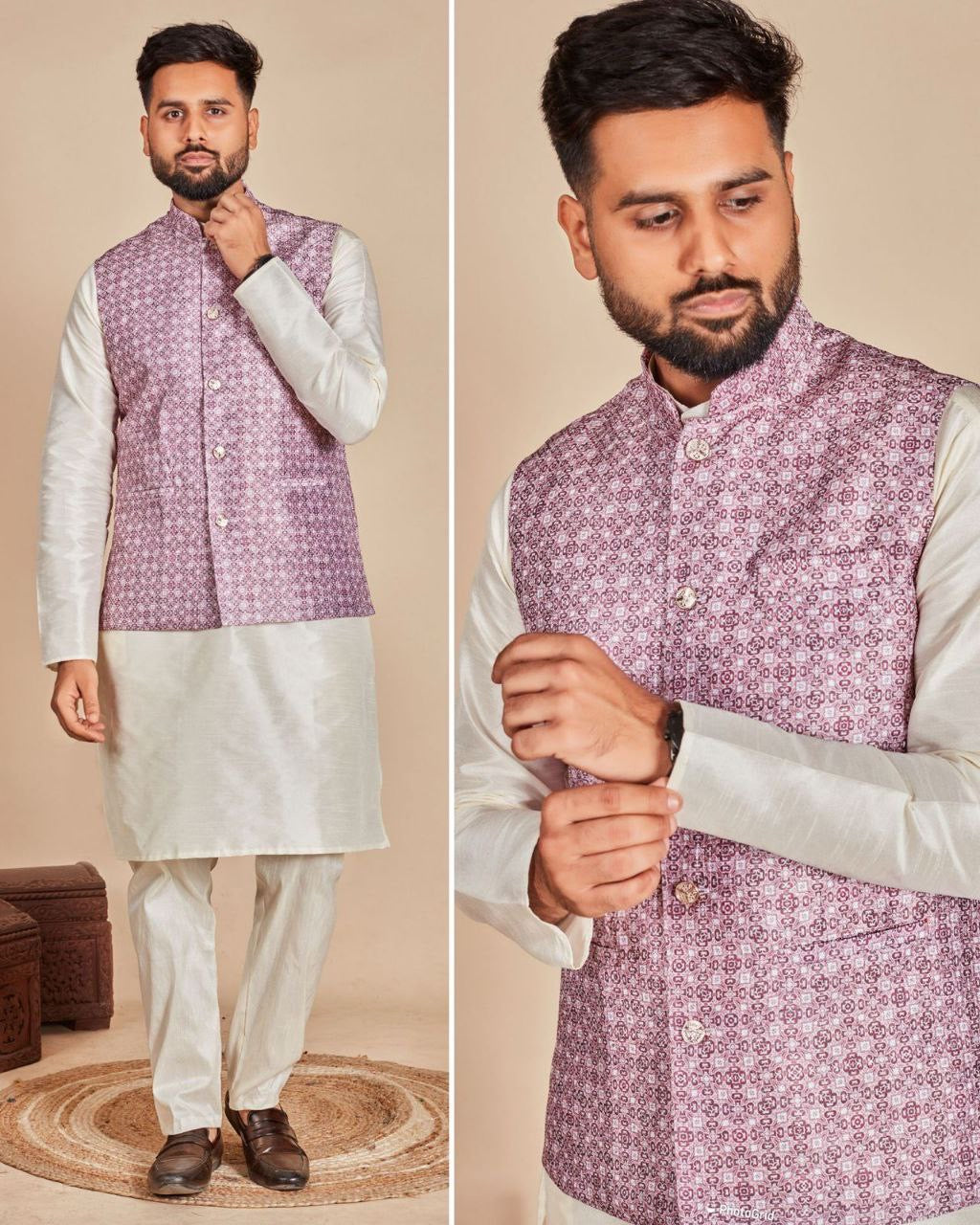 Nehru Jacket Kurta with Pants