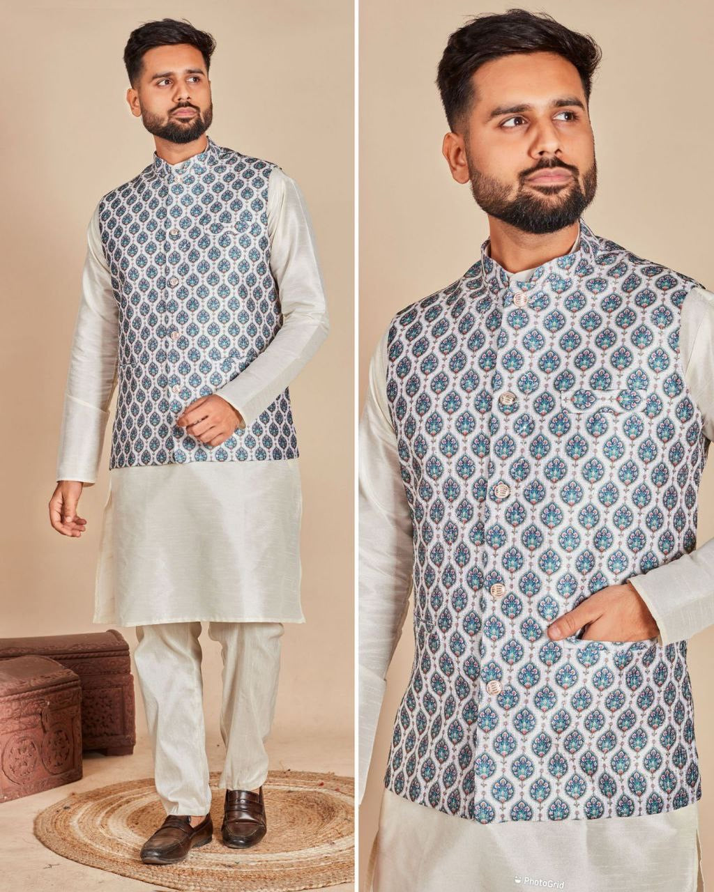 Nehru Jacket Kurta with Pants