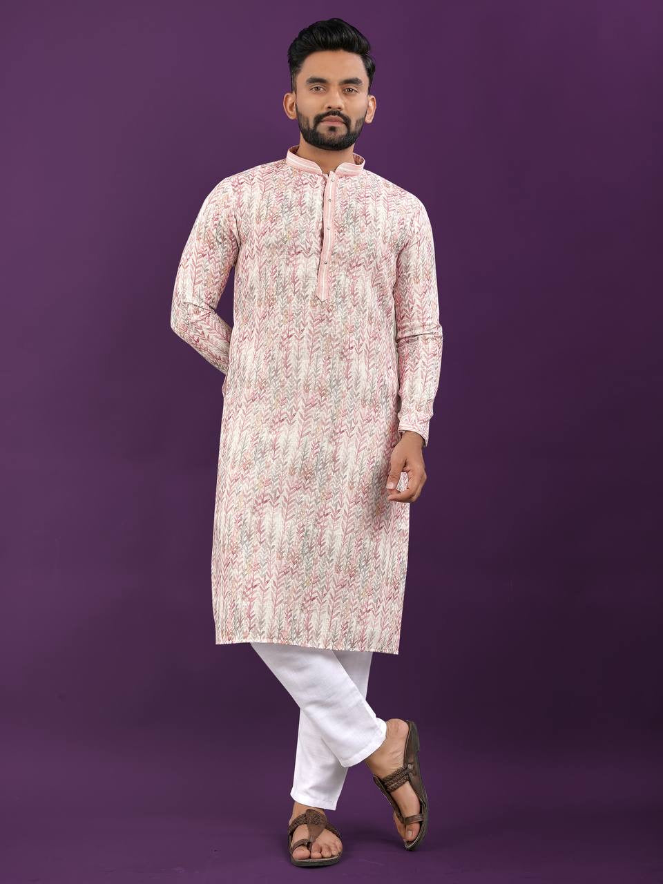 Digital Print Kurta with Pajamas