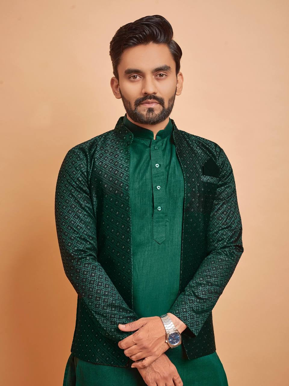 Ashwin Wedding Kurta Set with Jacket