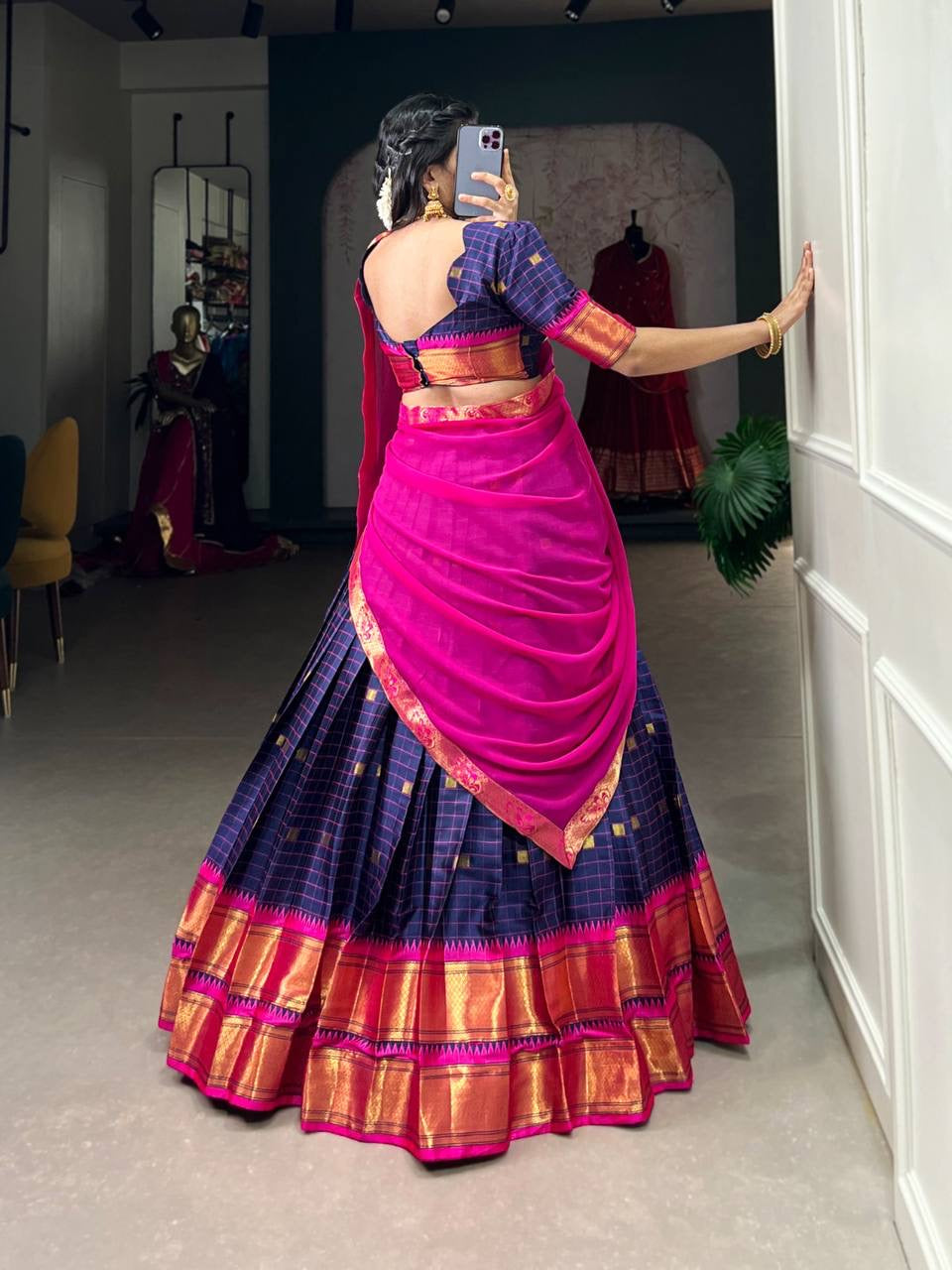 Akshaya Half Saree Lehenga Set