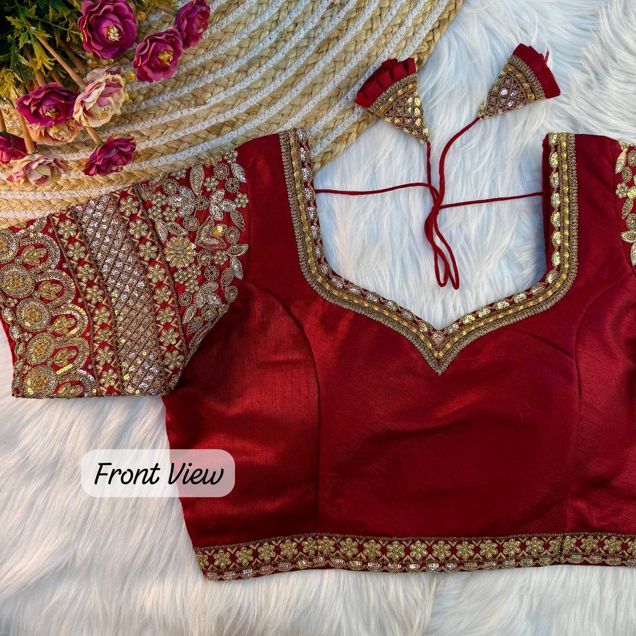 Sanam Bridal Embroidery Work Blouse